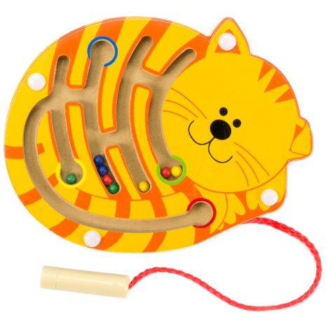 Magnetické bludiště - Kočička žlutá
