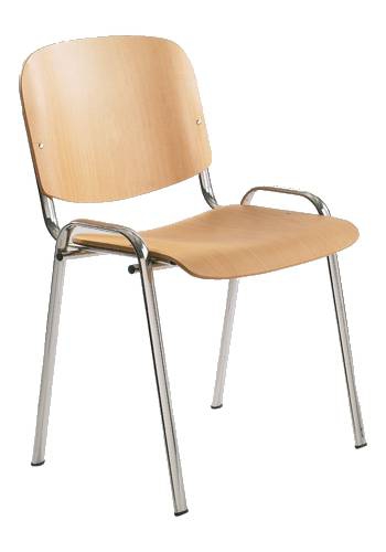 Konferenční židle 1120 L RAL  - Stříbrně lakovaný rám