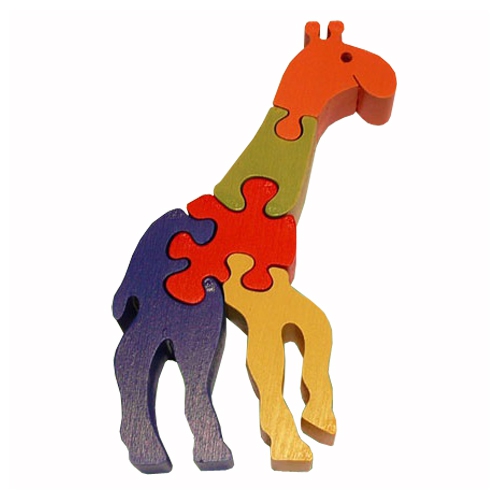 Dřevěné puzzle - Žirafa