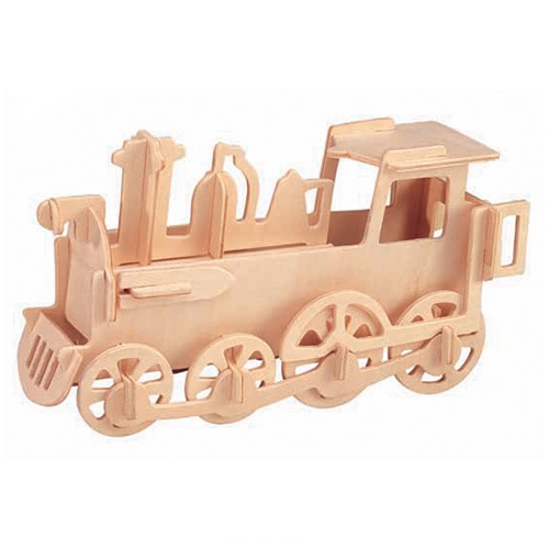 Dřevěné 3D puzzle - Lokomotiva - 30 dílků
