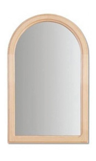 Zrcadlo zaoblené LA107-  40x80cm - Borovice - POSLEDNÍ KUS