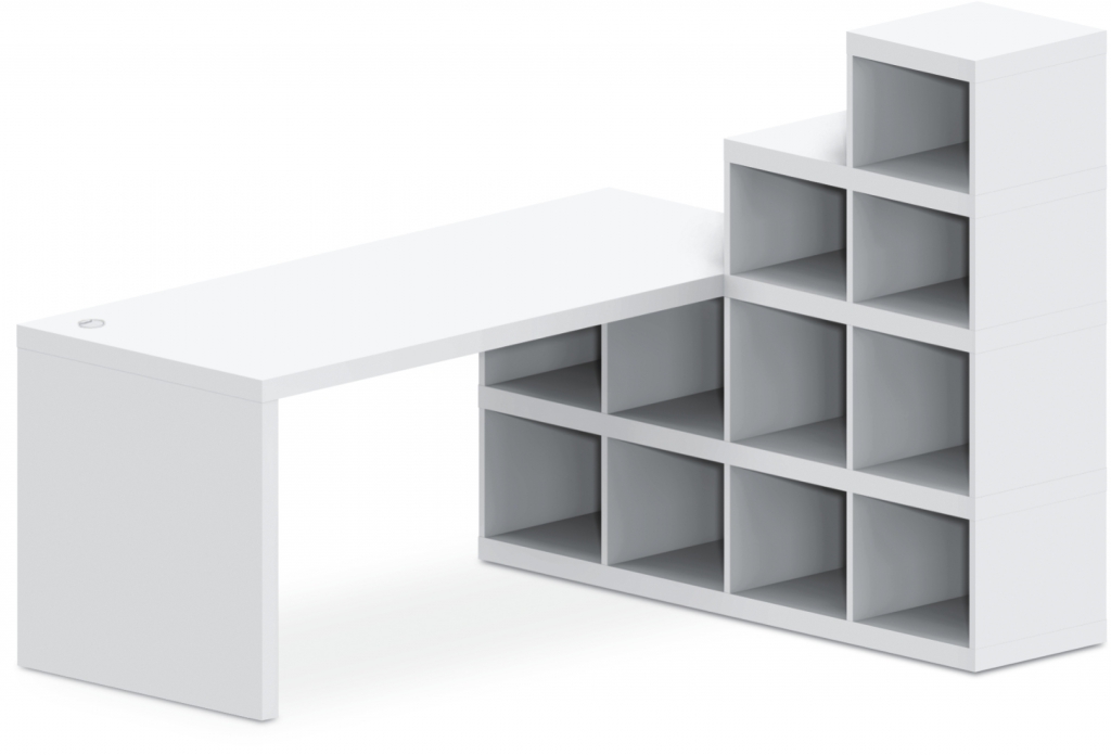 Stůl kombinovaný 180x150cm - Brilliant white