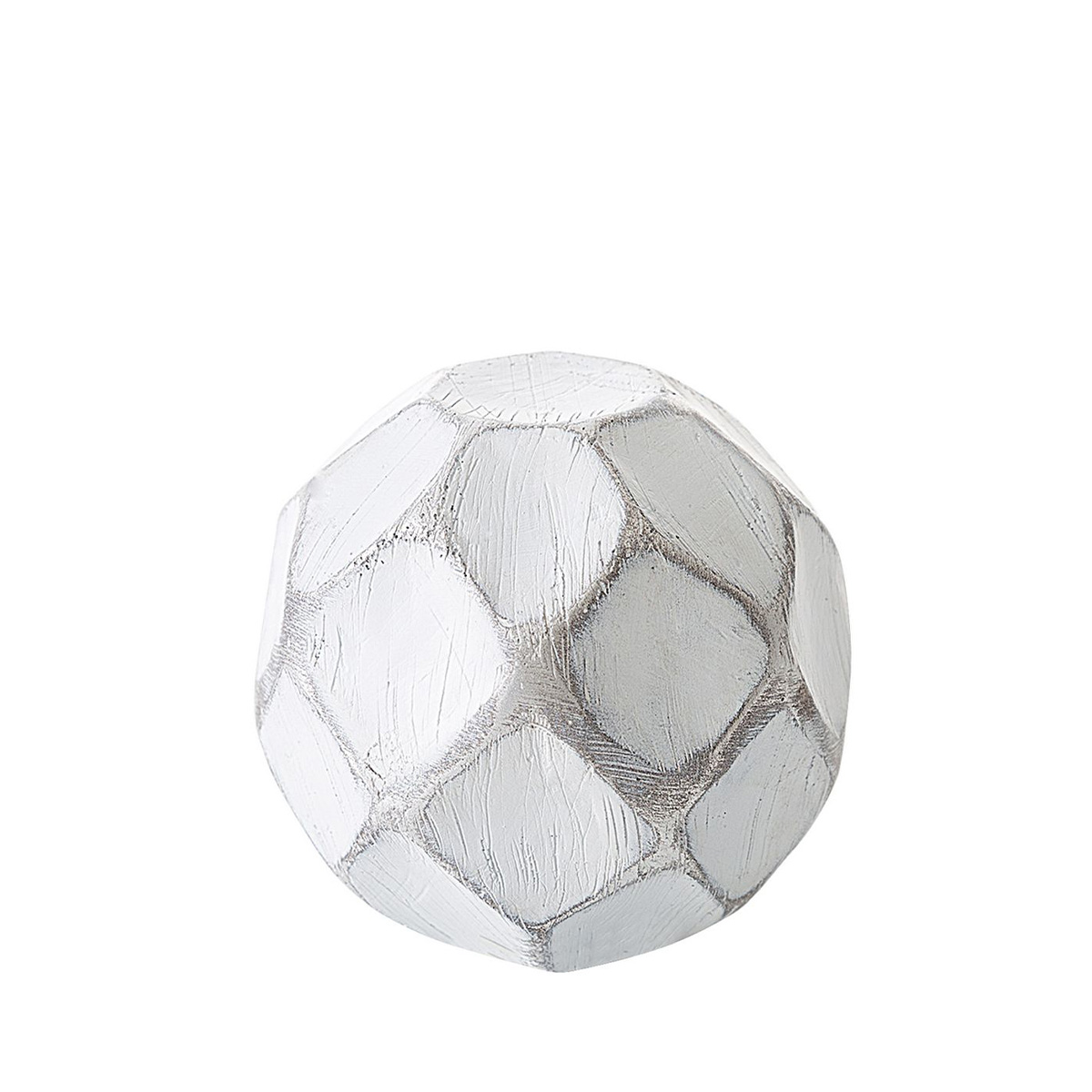 Dekorační koule 11x11cm - Bílá - POSLEDNÍ KUSY