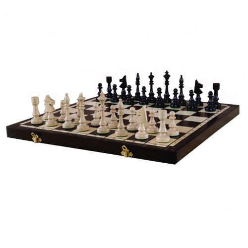 Šachy dřevěné z bukového dřeva 46x46cm