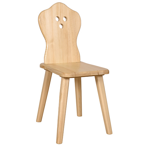 Dřevěná židle KT110 - 33x44x85cm - Borovice