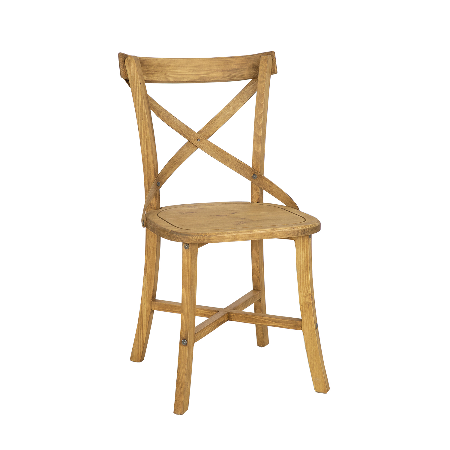 Židle z masivní borovice - 47x88x51cm - Rustikal
