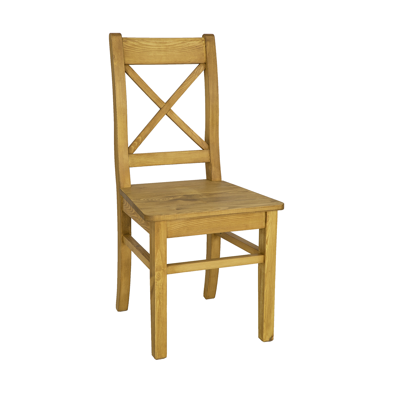 Židle z masivní borovice - 46x97x51cm - Rustikal