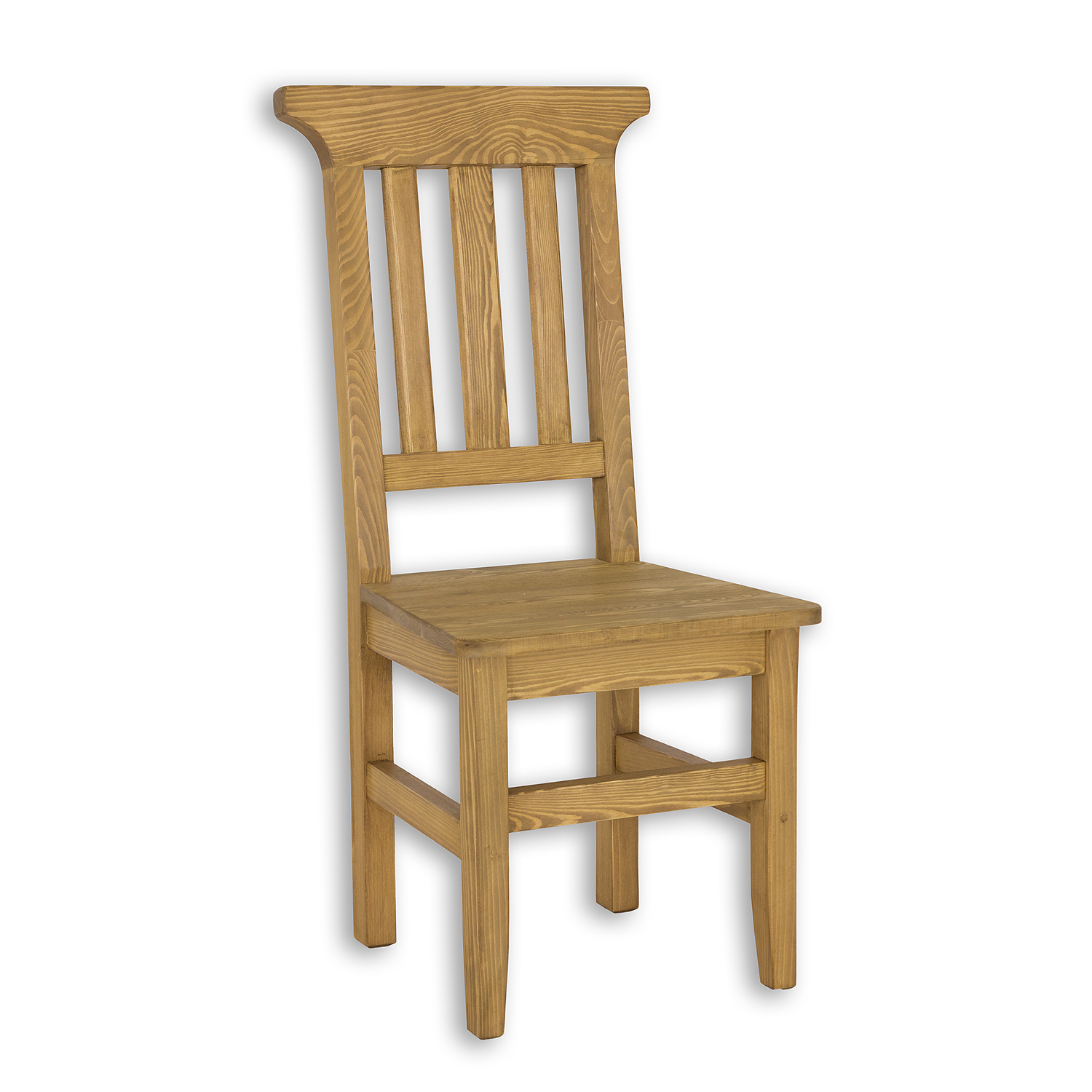 Židle z masivní borovice - 46x105x49cm - Rustikal