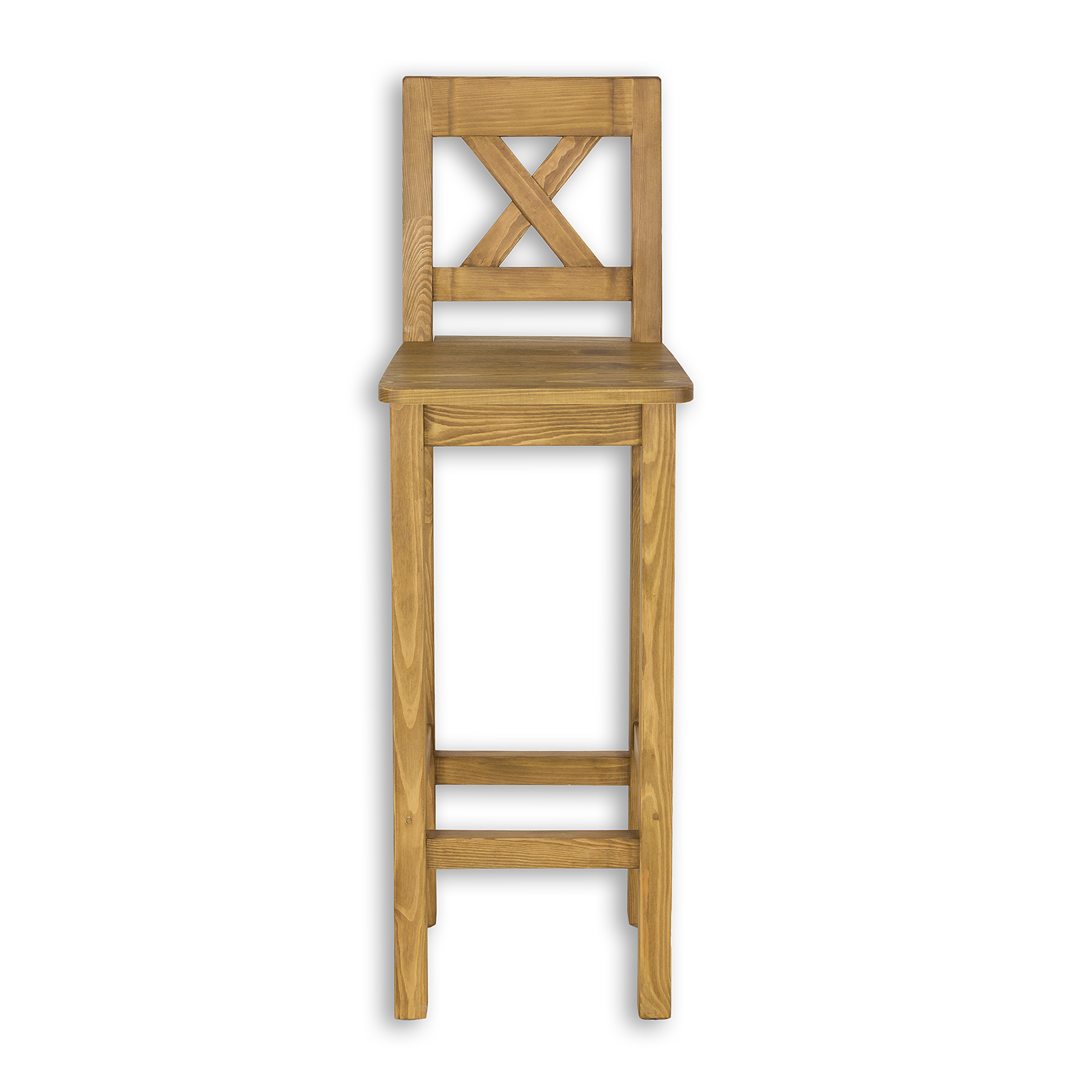 Barová židle z masivní borovice - 38x115x43 - Rustikal