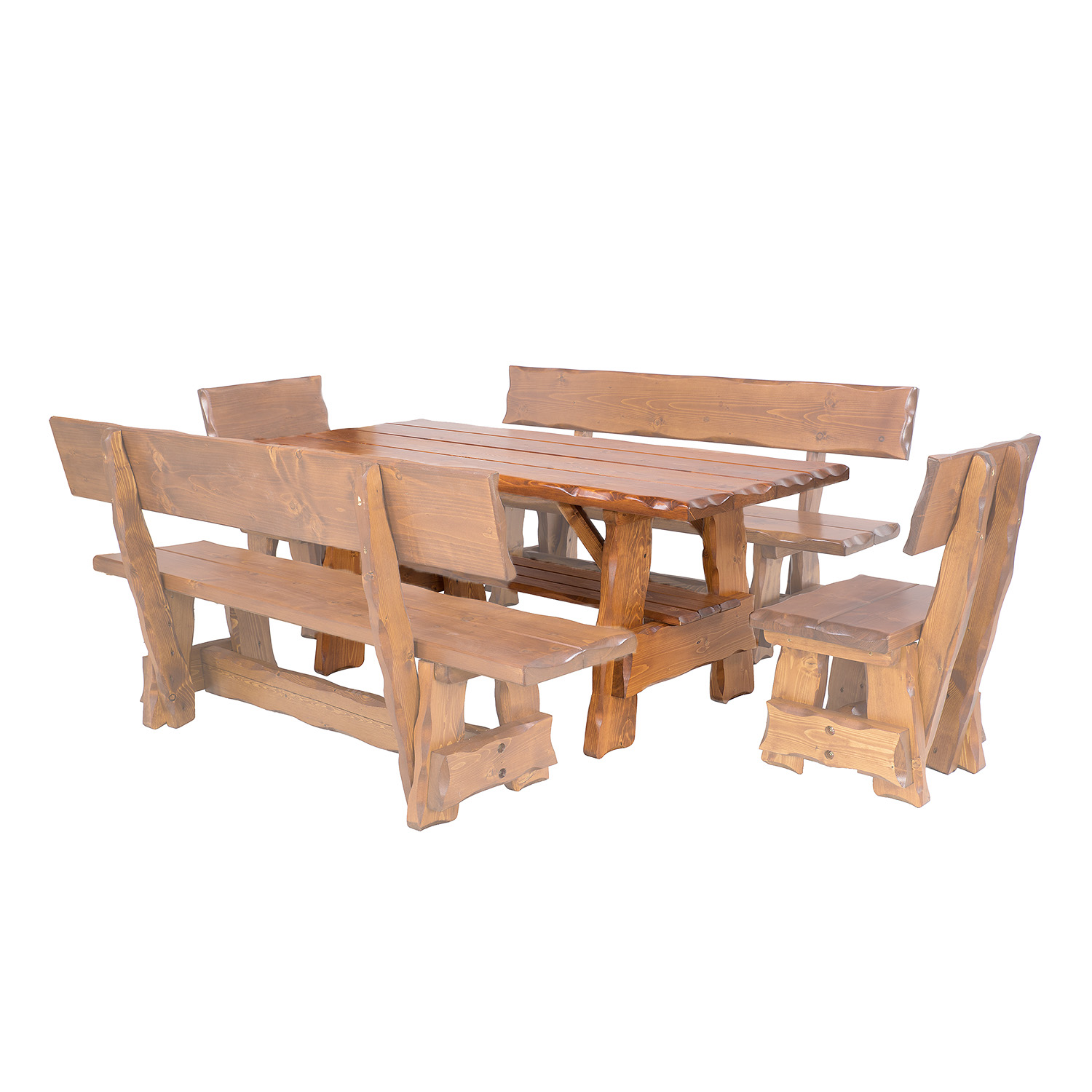 Zahradní stůl ze smrkového dřeva, lakovaný 200x80x83cm