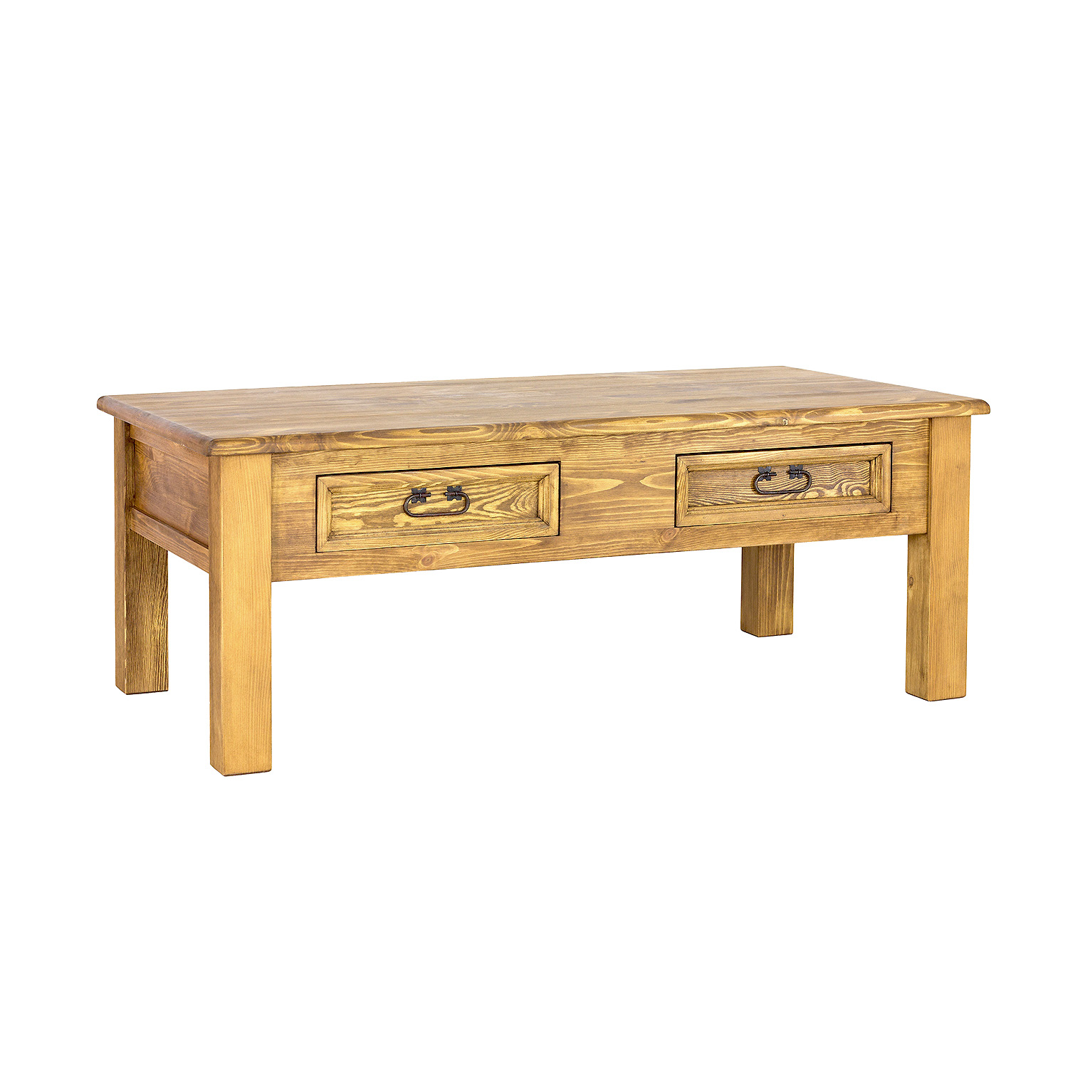 Konferenční stolek z masivní borovice, 135x52x75 cm - Rustikal