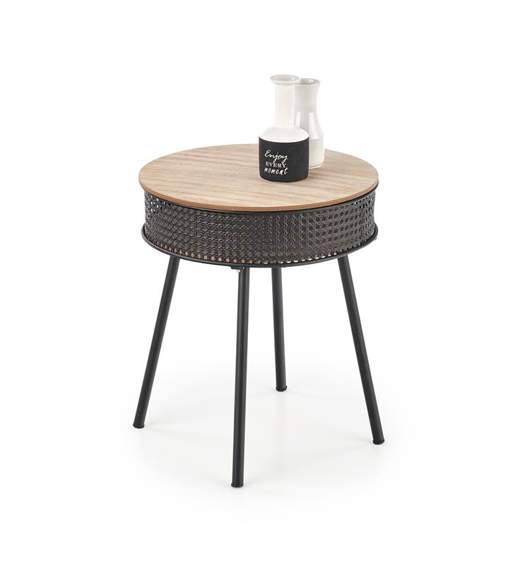 Konferenční stolek Trofea s úložným prostorem 40x45cm - Černá