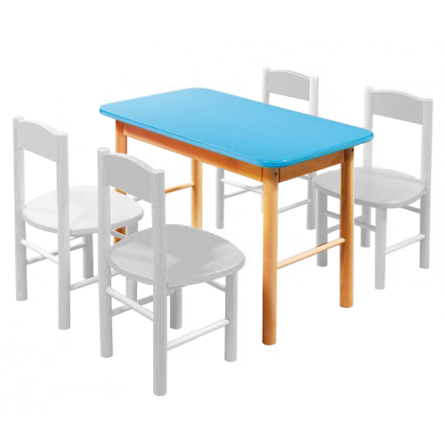 Dřevěný stoleček v různých barvách 63x35x48cm - Růžová