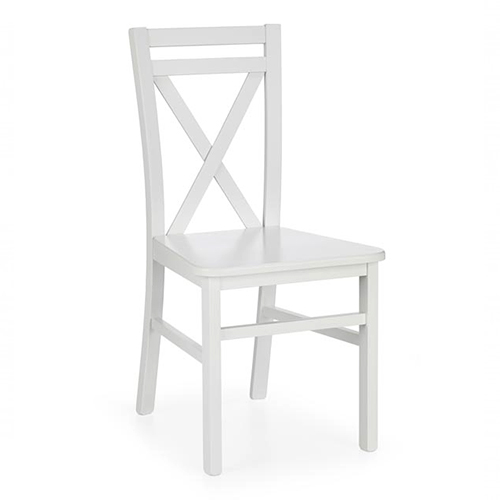 Dřevěná jídelní židle Dariusz 45x43x90cm - Bílá 