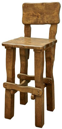Zahradní židle z masivního olšového dřeva, lakovaná 45x54x125cm - Olše