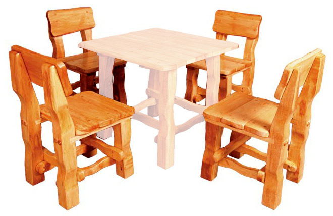 Zahradní židle z olšového dřeva, lakovaná 45x54x86cm - Brunat