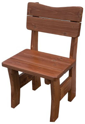 HUGO - zahradní židle ze smrkového dřeva, lakovaná 50x55x93cm - Dub lak