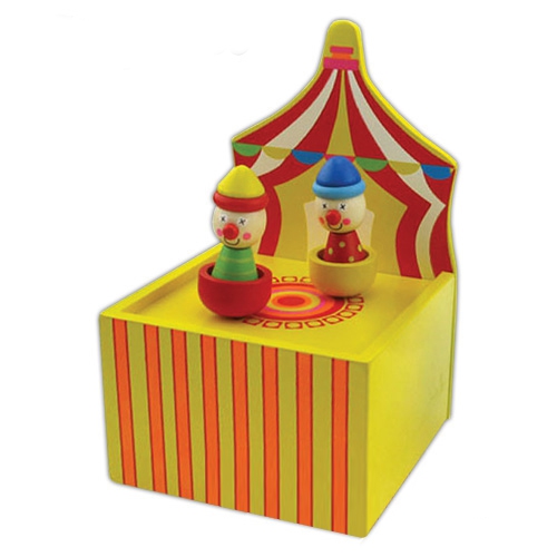 Dřevěná hrací skřínka - Cirkus