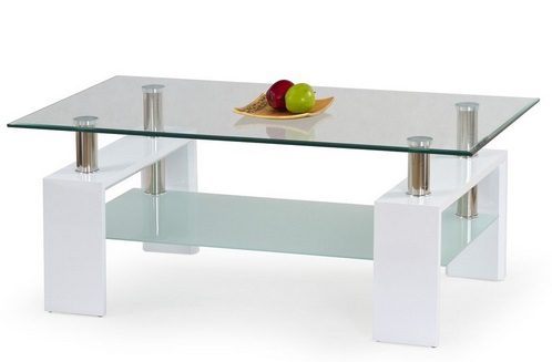 Konferenční stolek Diana H 110x60x55cm - Bílá