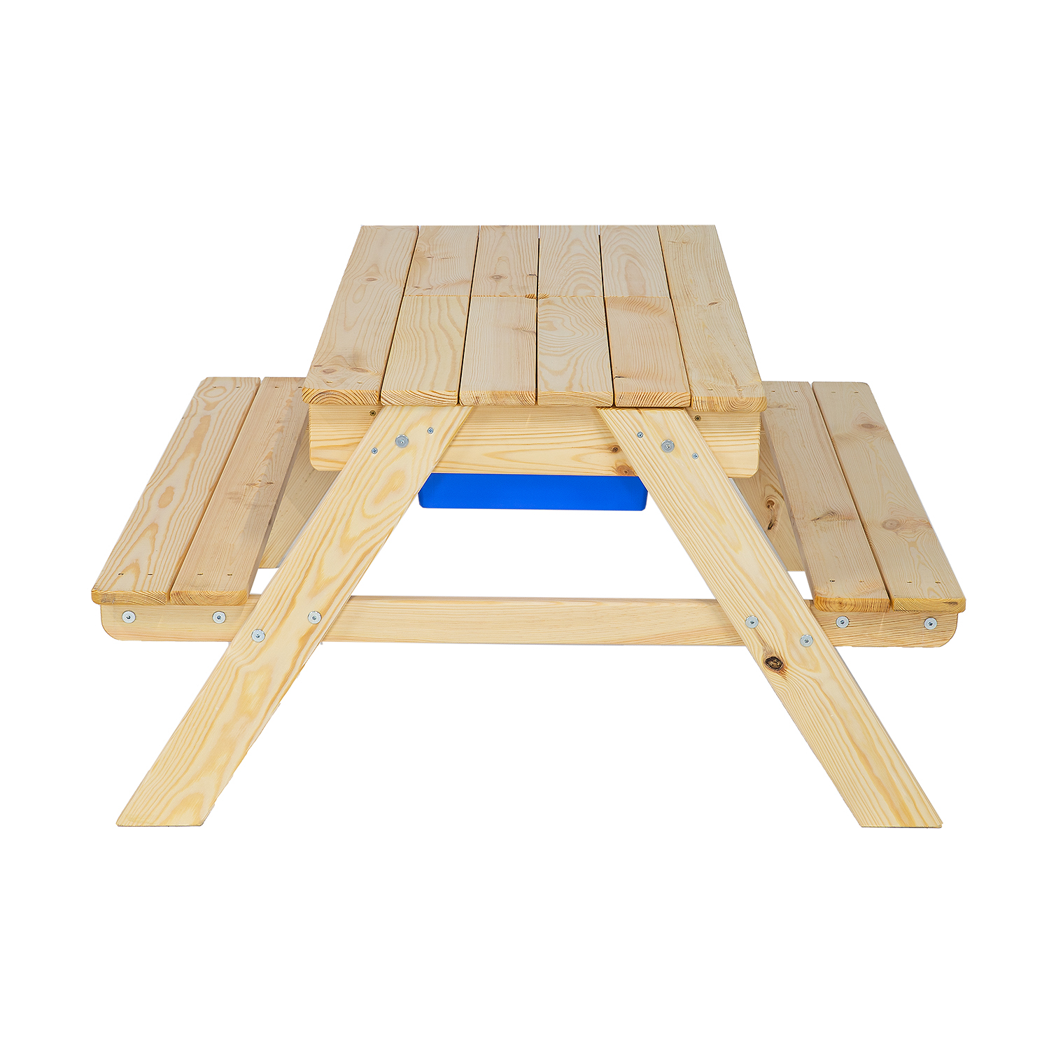 Zahradní dětský stůl MILA s lavicemi, smrkové dřevo, 94x50x94 cm, Týk