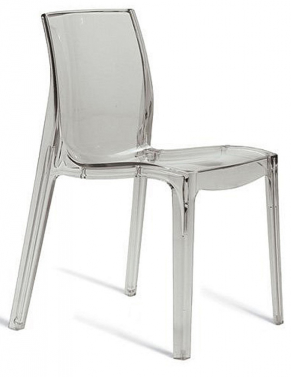 Plastová židle FEMME FATALE - Transparente